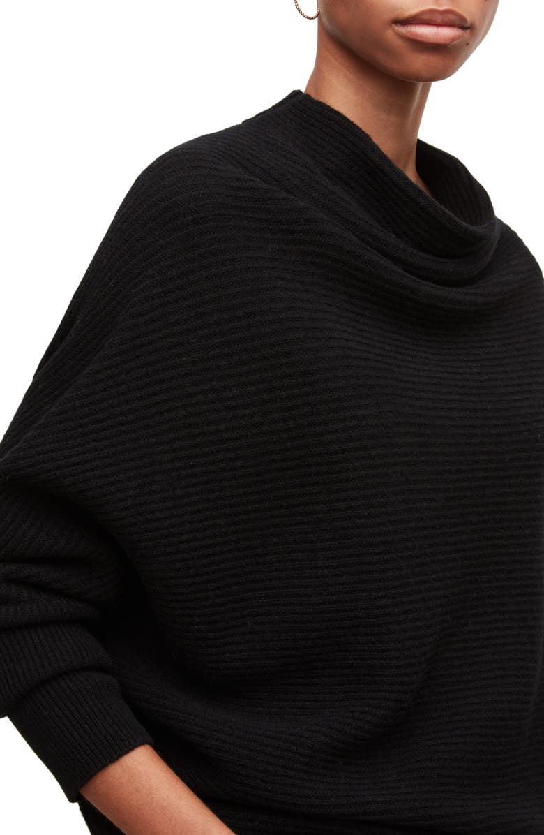 AllSaints Ridley Funnel Neck Wool Sweater, Alternate, color,