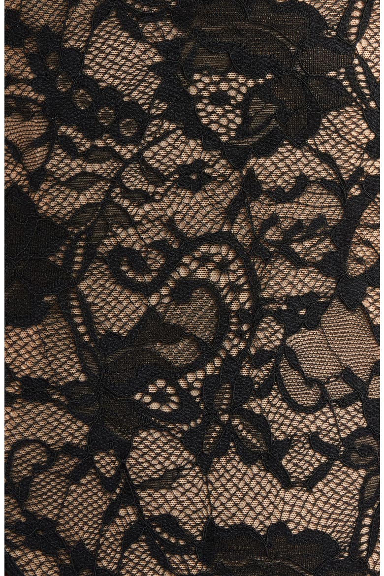 Shaping Lace Shapewear Bodysuit, Alternate, color, BLACK