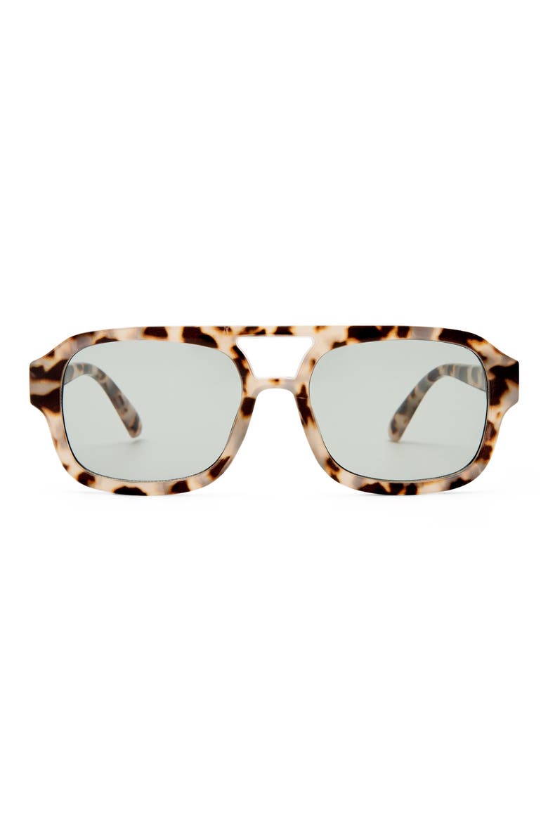 Aquarius 55mm Gradient Aviator Sunglasses, Main, color, COOKIE TORT / SMOKE TINT