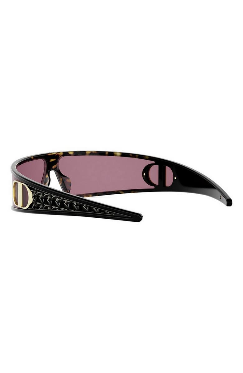 DIOR VeryDior M1U 91mm Mask Sunglasses, Alternate, color, Dark Havana / Bordeaux