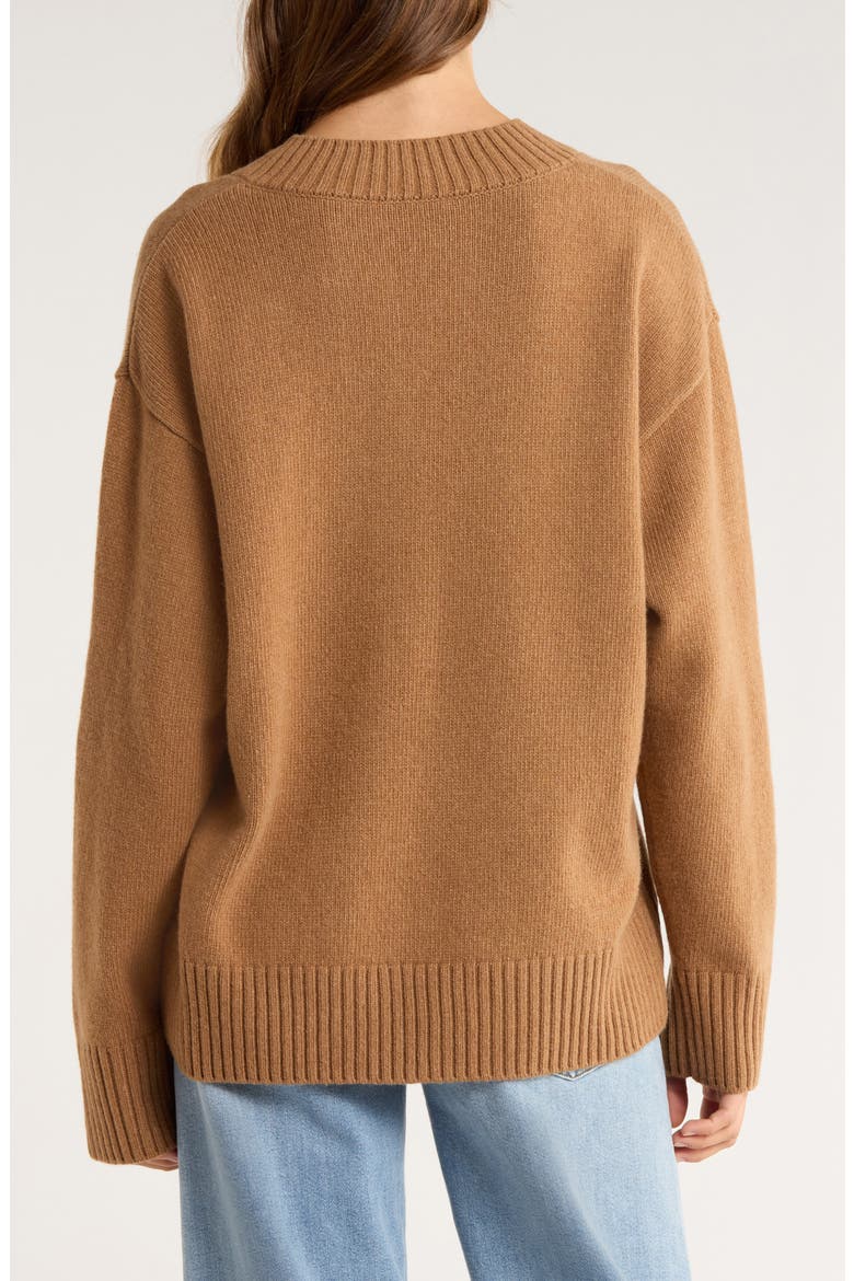 Jadey Oversize Cashmere Sweater, Alternate, color, CAMEL