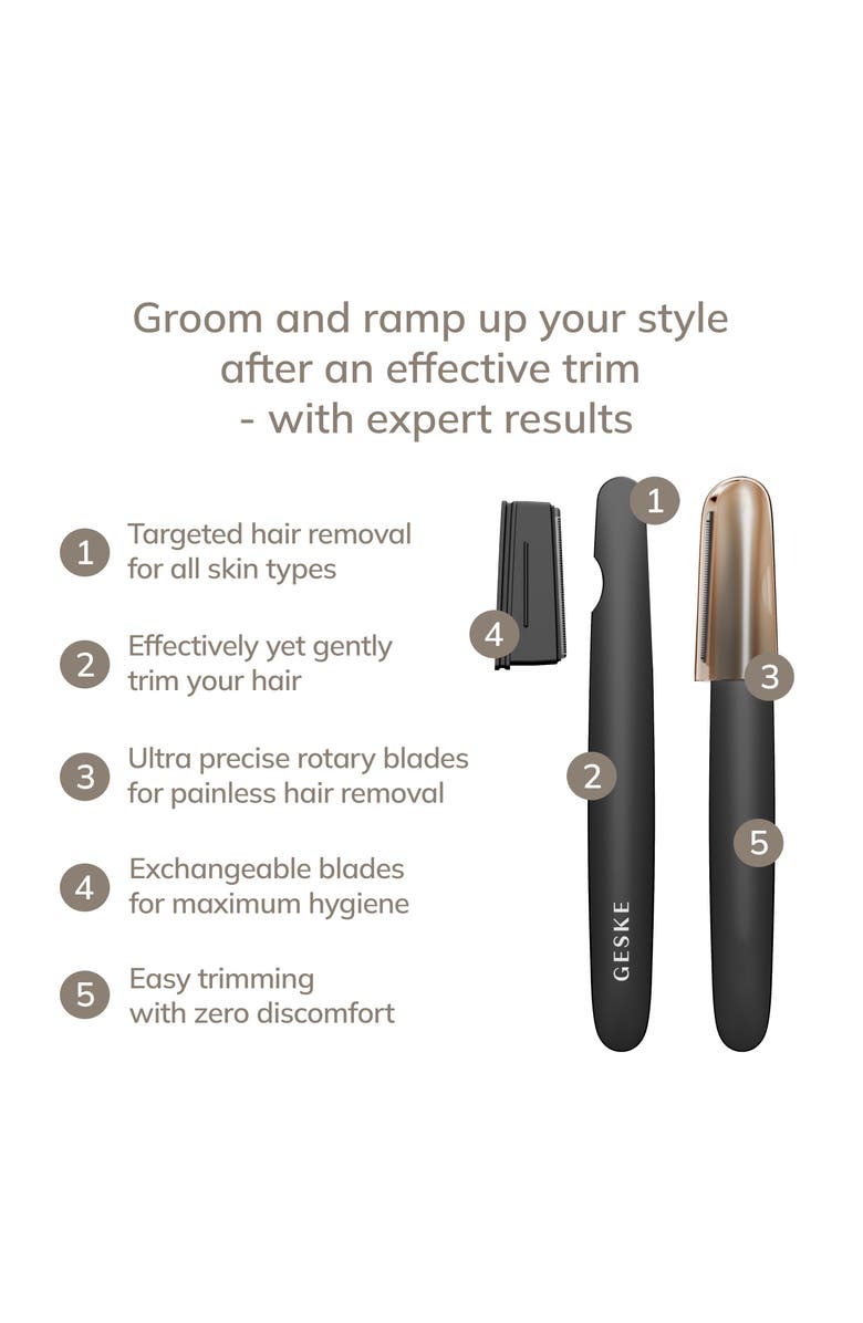 GESKE SmartAppGuided Precision Trimmer | 4 in 1, Alternate, color, Gray