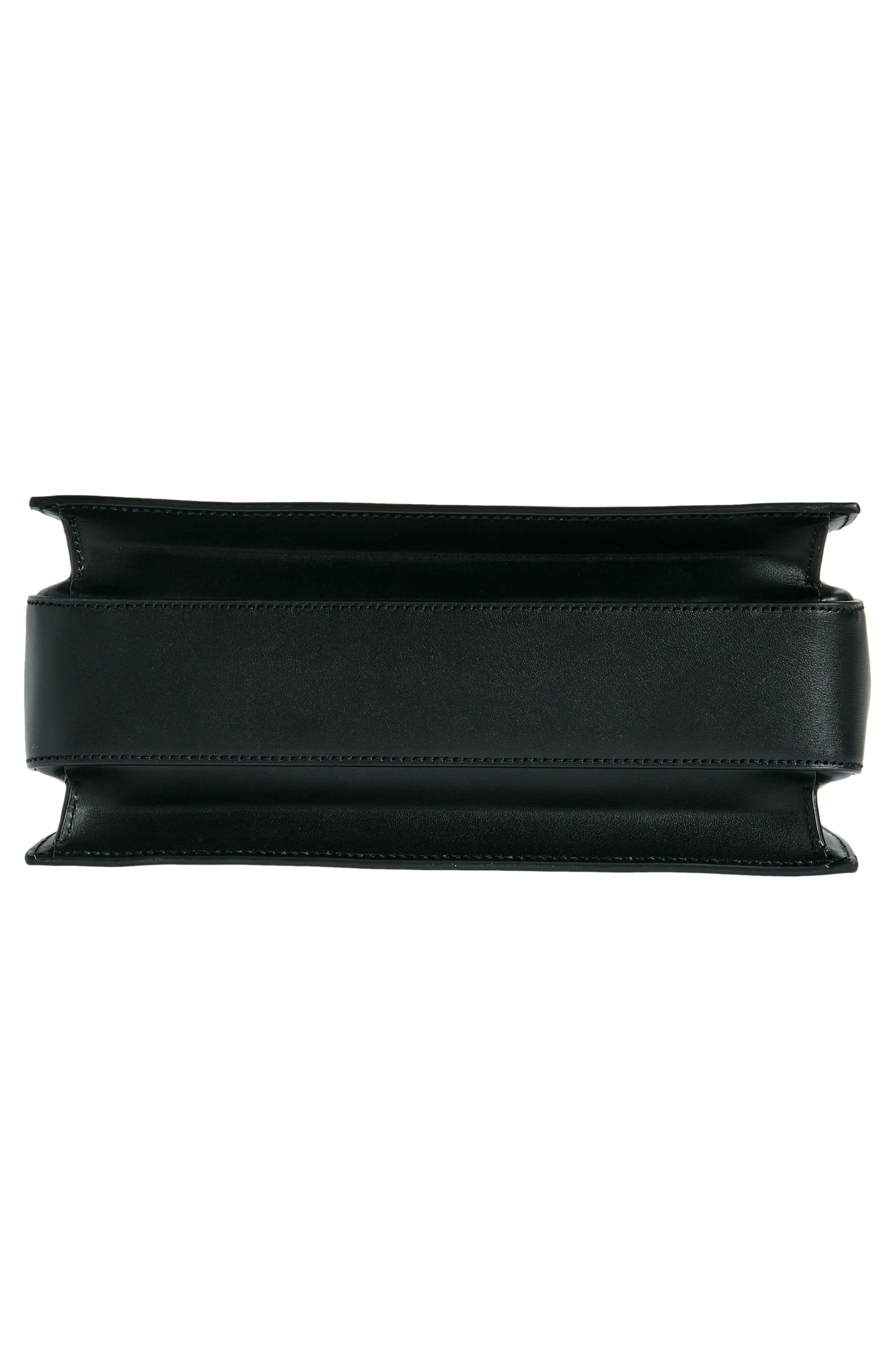 Dolce&Gabbana 3.5 Logo Leather Top Handle Bag, Alternate, color, Black