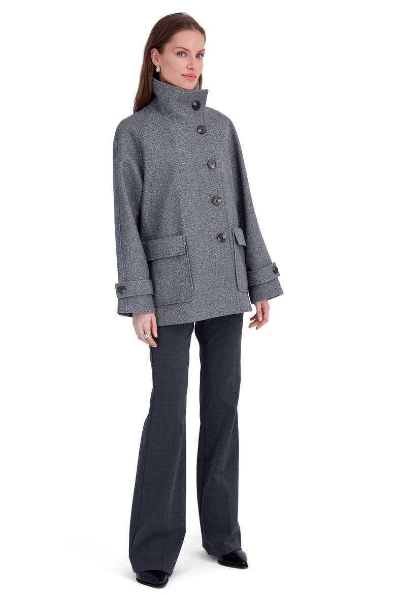 Drew Asymmetric Jacket, Alternate, color, GREY