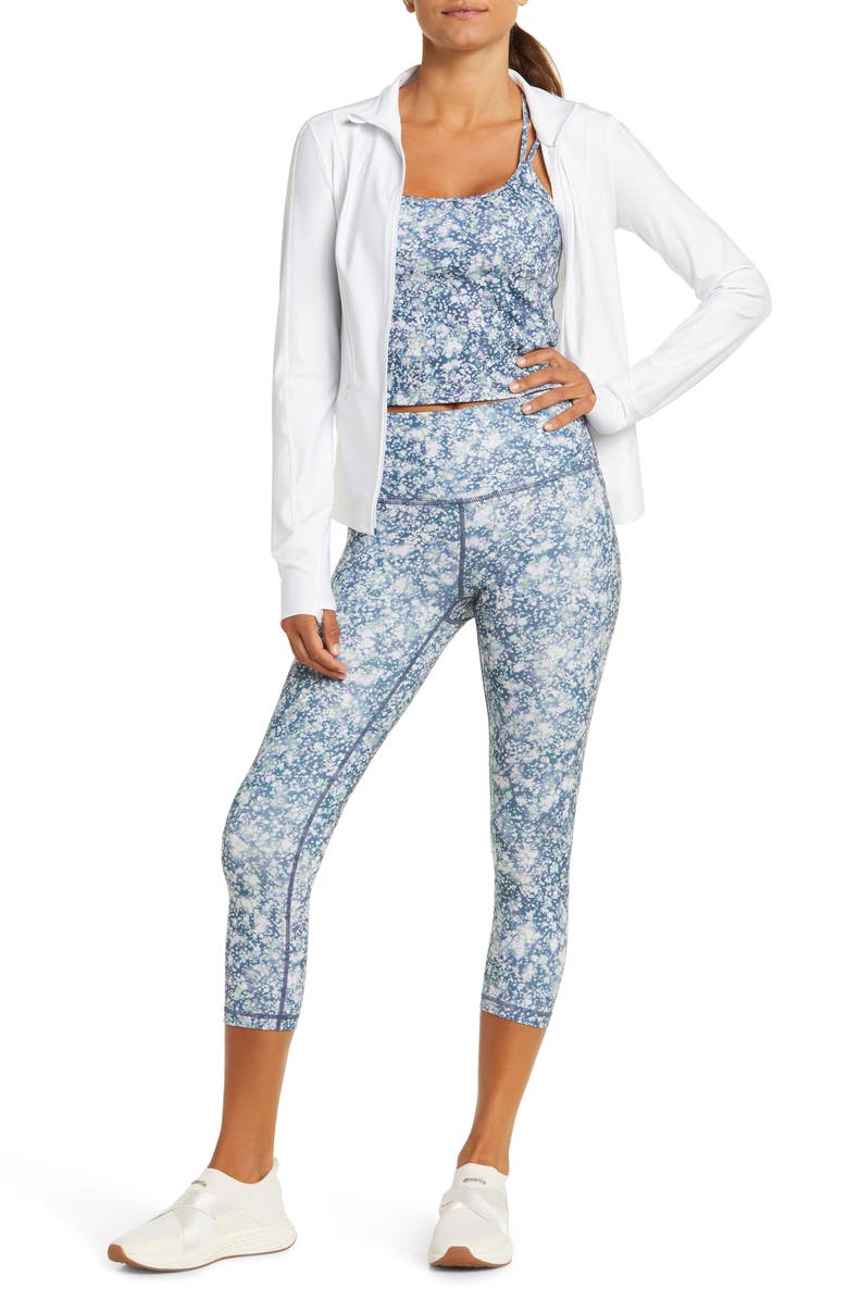 Zella High Waist Studio Lite Crop Leggings, Alternate, color,