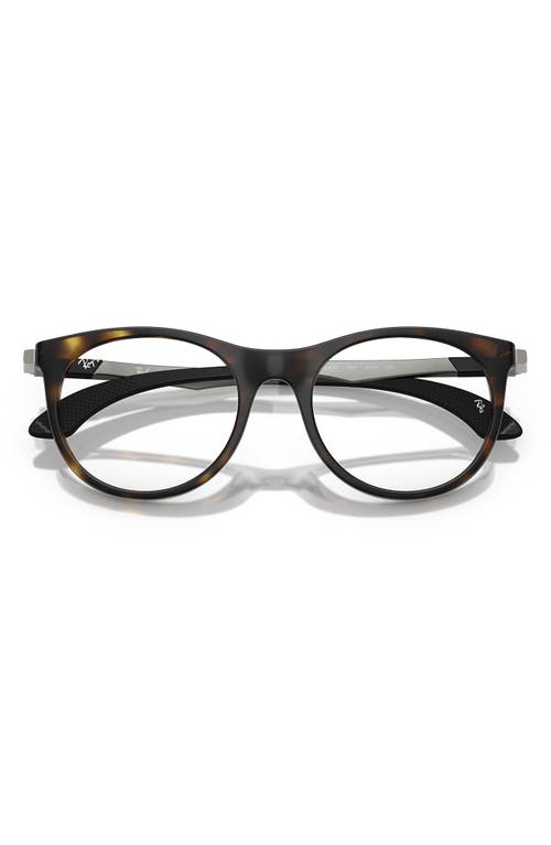 Ray Ban Ray-ban Kids' 47mm Phantos Optical Glasses In Havana