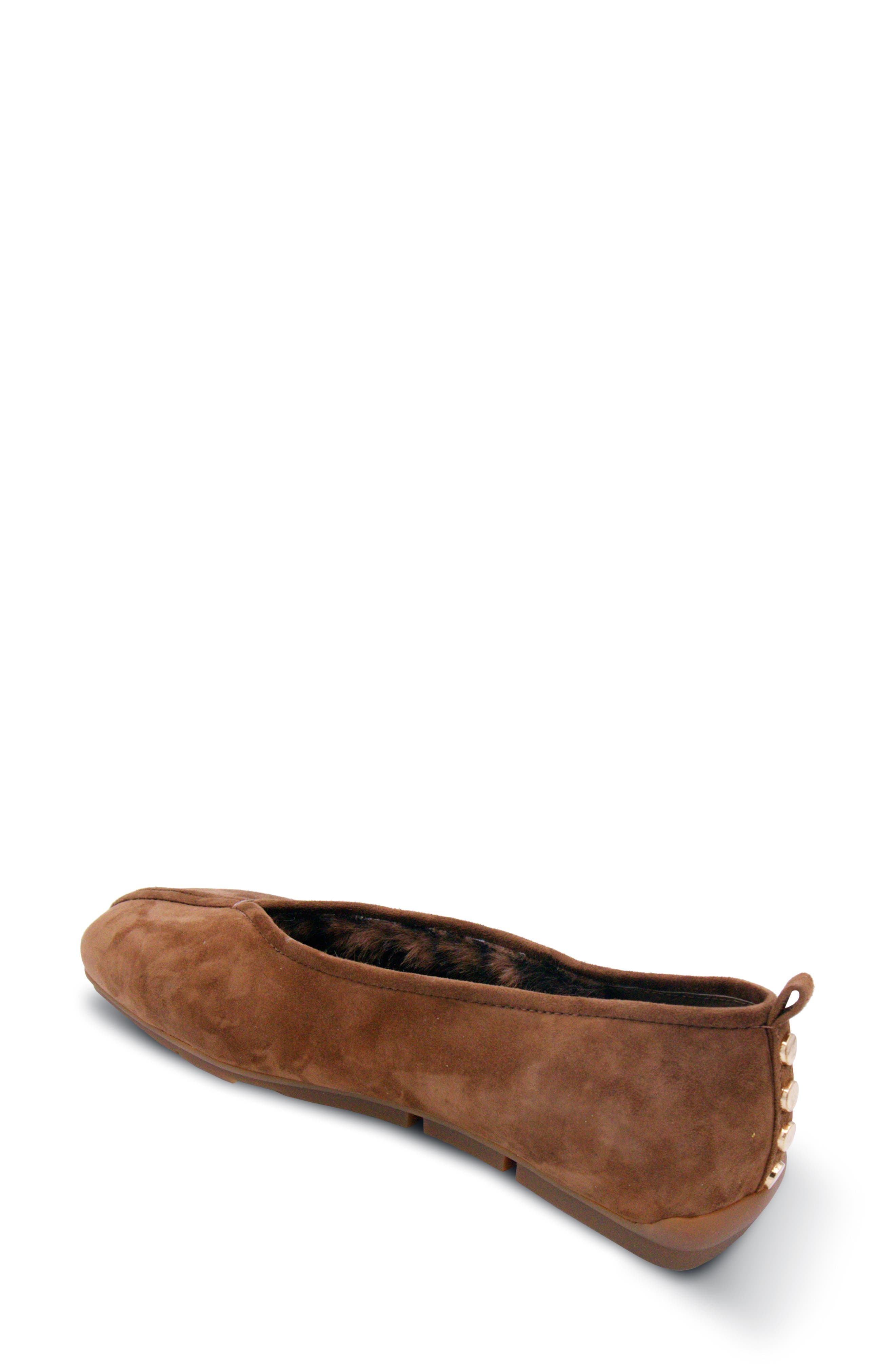 Breeze Leather Ballet Flat, Alternate, color, CHESTNUT
