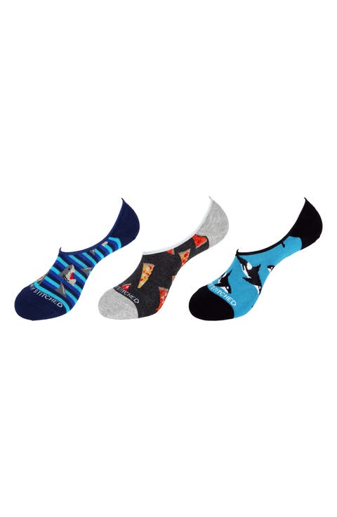 Assorted 3-Pack No Show Socks
