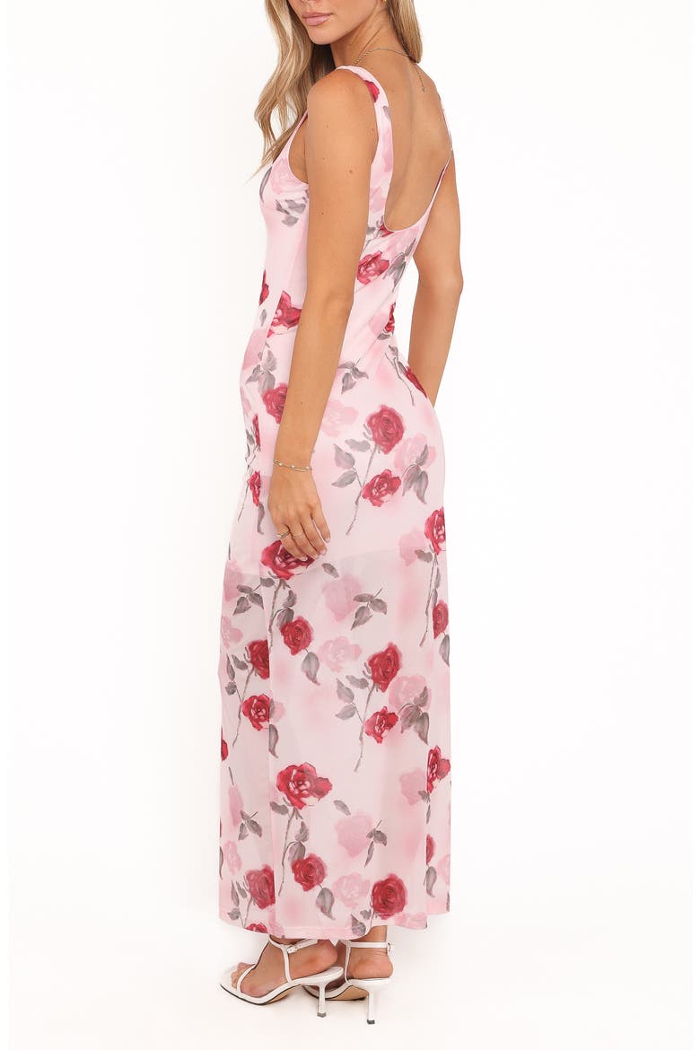 Brissa Floral Print Sleeveless Dress, Alternate, color, PINK FLORAL