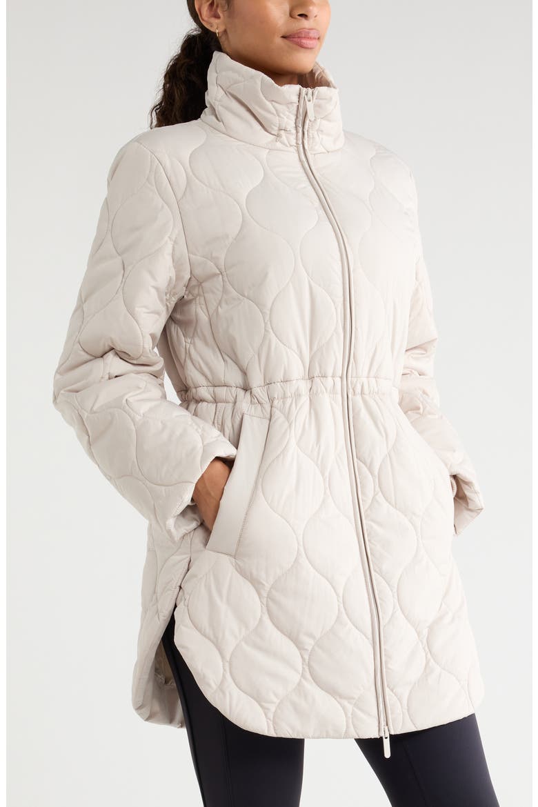Skyline Longline Quilted Jacket, Alternate, color, GREY MOONBEAM