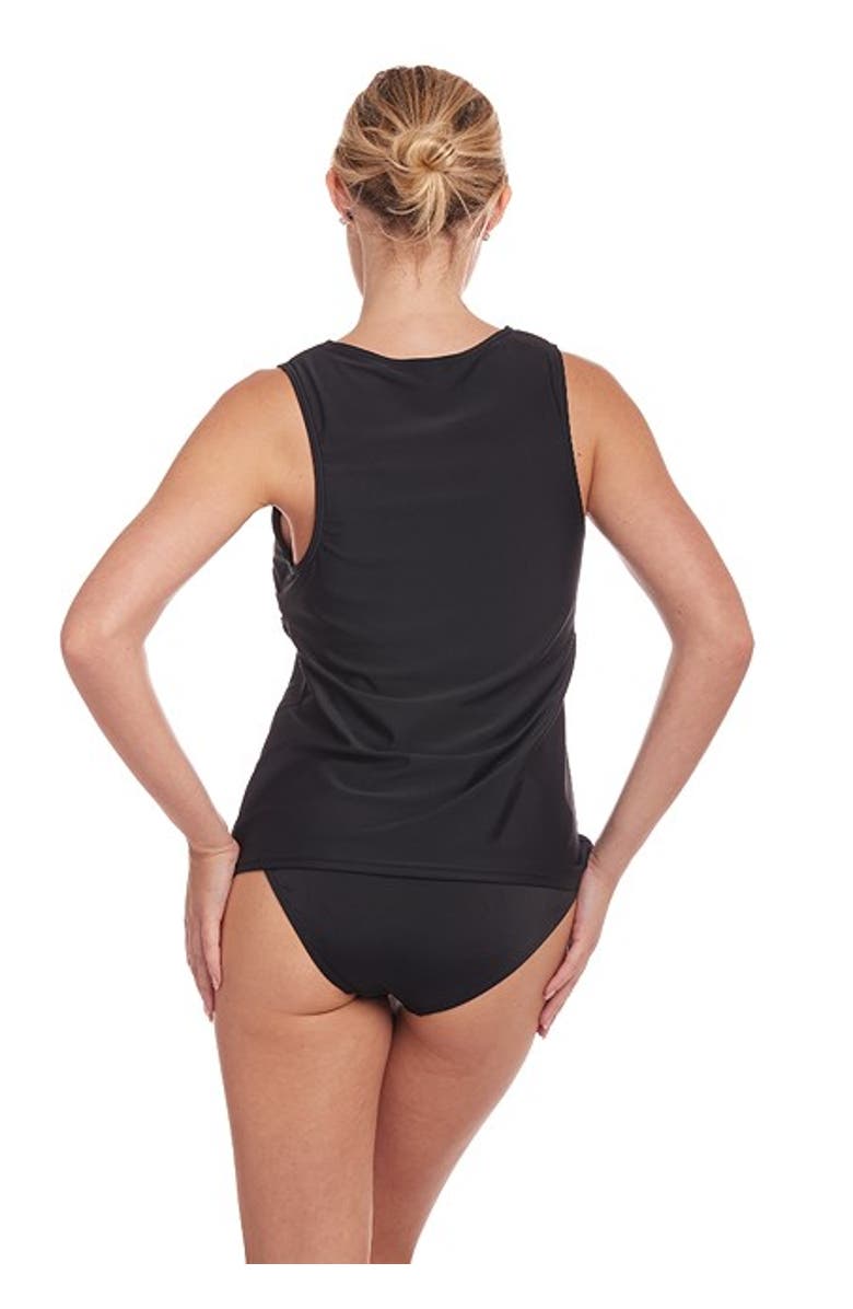 LASCANA Basic Tankini Top, Alternate, color, Black