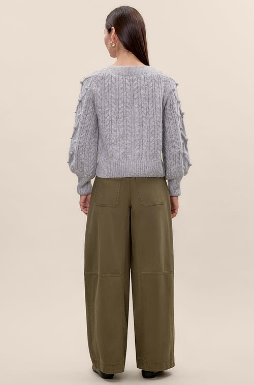 Rebecca Taylor Petra Cardigan In Gray