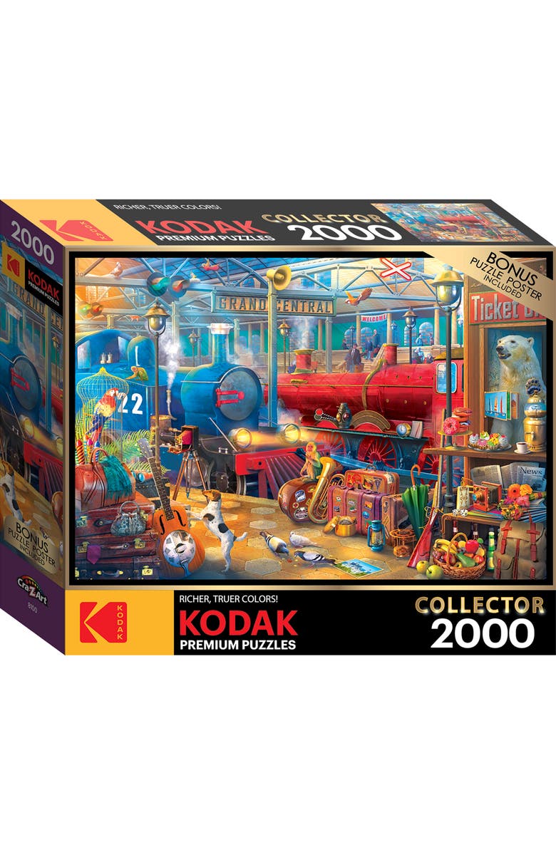 CRA-Z-ART Roseart, Train Station 2000 Piece Puzzle, Main, color, Multicolored