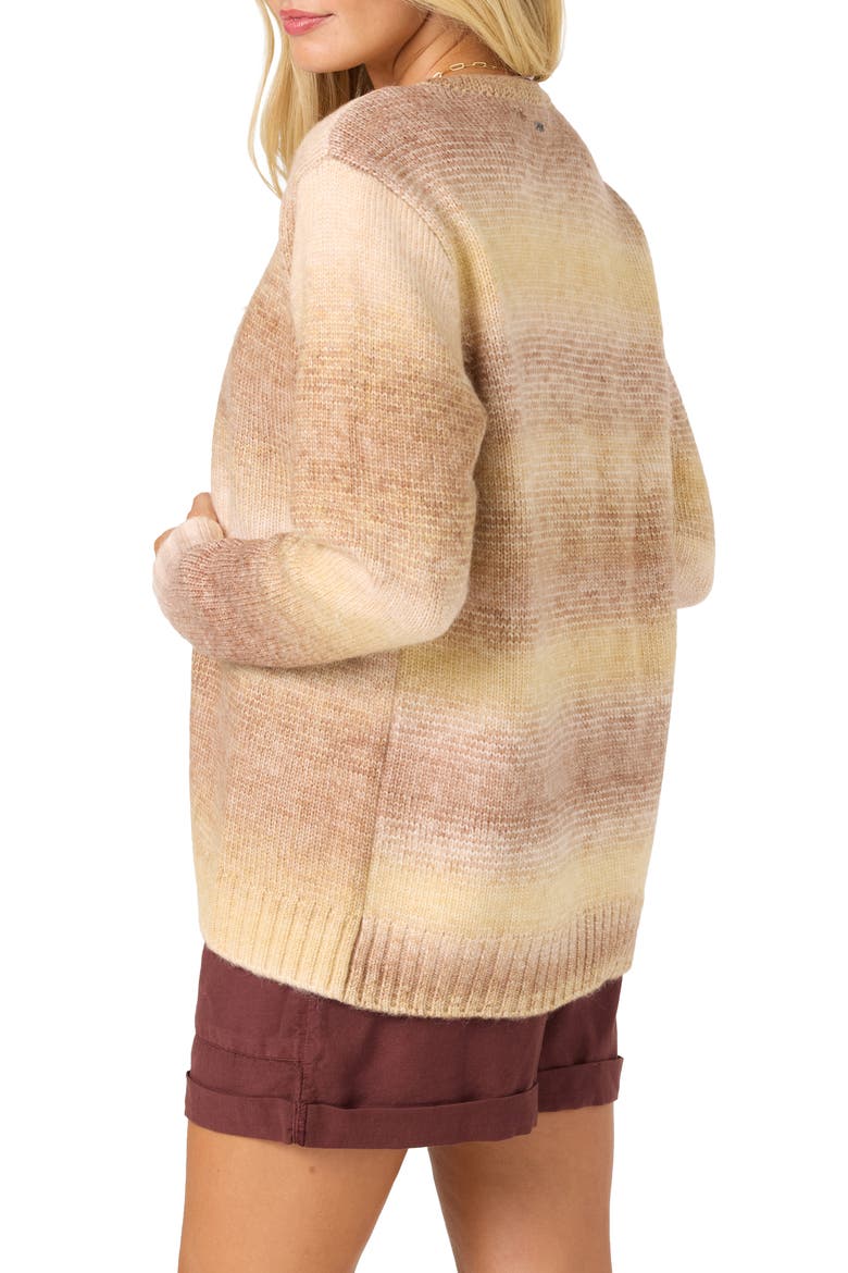 Ombre Cardigan, Alternate, color, TAN MULTI COLORED
