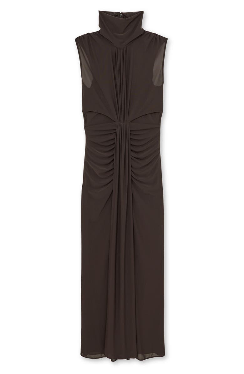 Reiss Daniella Drape & Ruched Detail Sleeveless Gown, Alternate, color, Grape