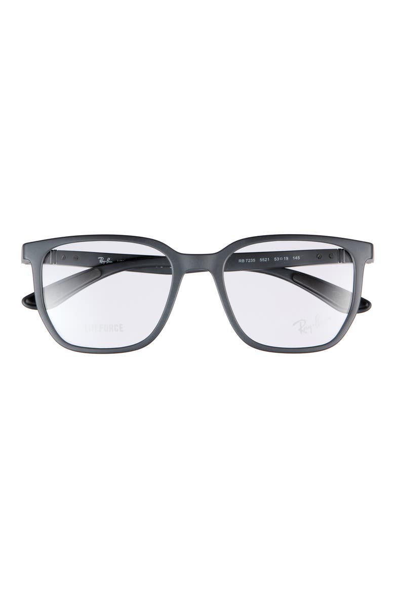 53mm Irregular Optical Glasses, Main, color, GRAY