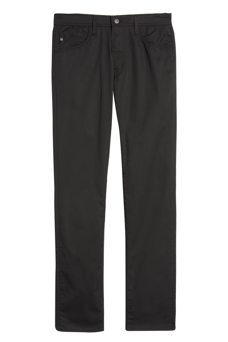 Tellis Slim Fit Cool Comfort Performance Twill Pants, Alternate, color, PURE BLACK