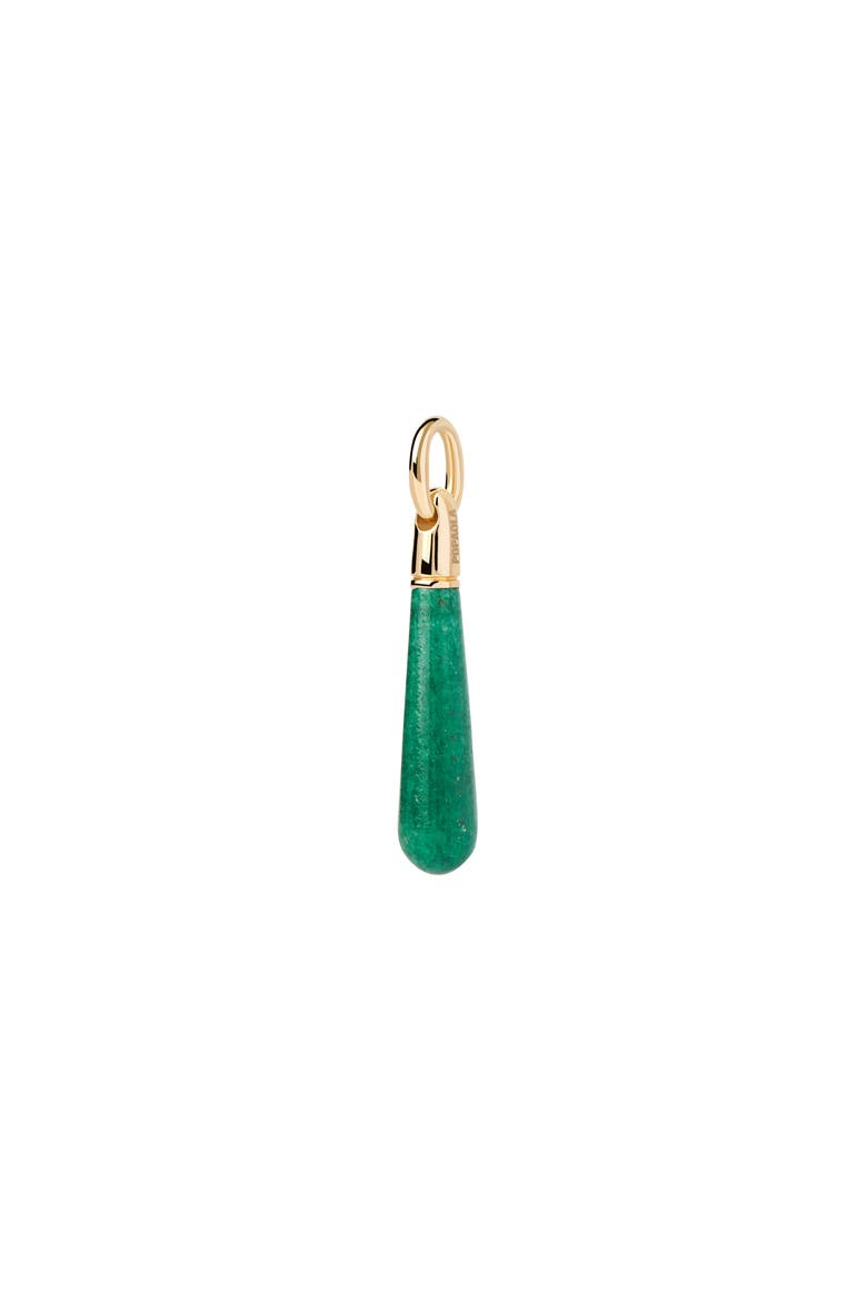 Gemstone Large Drop Pendant, Main, color, Green Aventurine