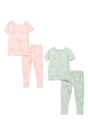 Poppy & Clay 2-pack Print Pajamas In Pink