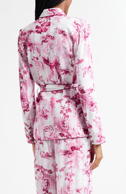 L'agence Jordana Tie Waist Blazer In Pink