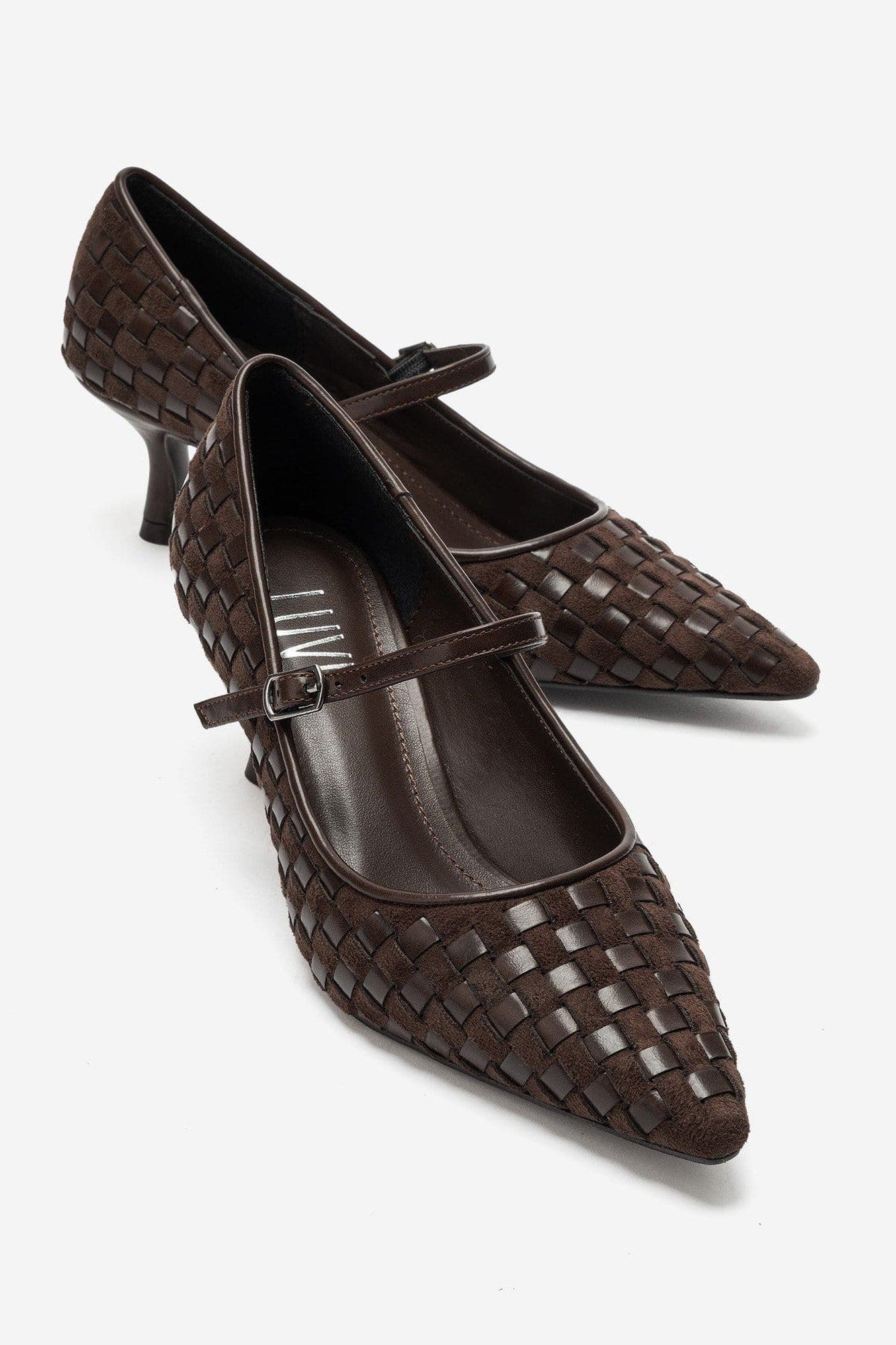 Rhodes Woven Mary Jane Pump, Alternate, color, Brown