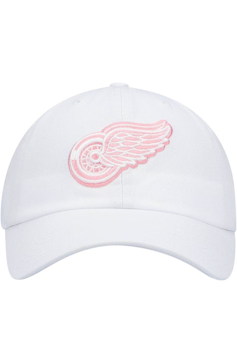 '47 Men's '47 White Detroit Red Wings Team Clean Up Adjustable Hat, Alternate, color,