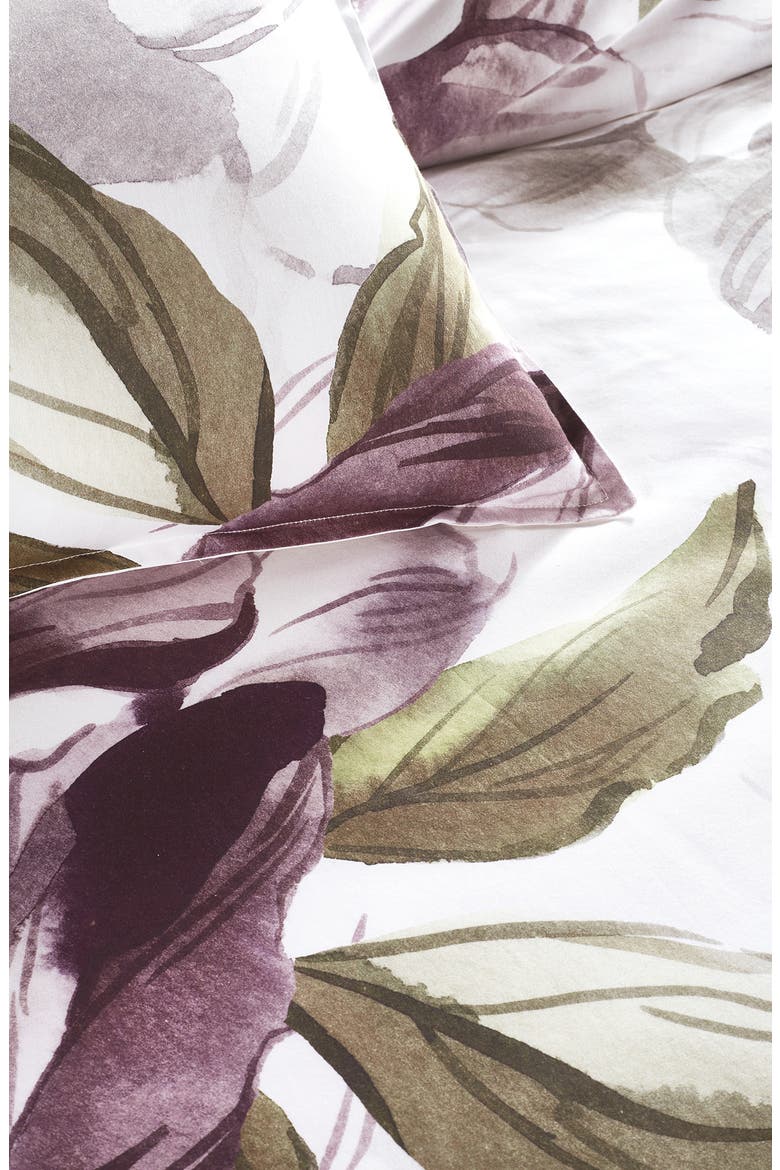 Peony Blooms Comforter & Sham Set, Alternate, color, PURPLE