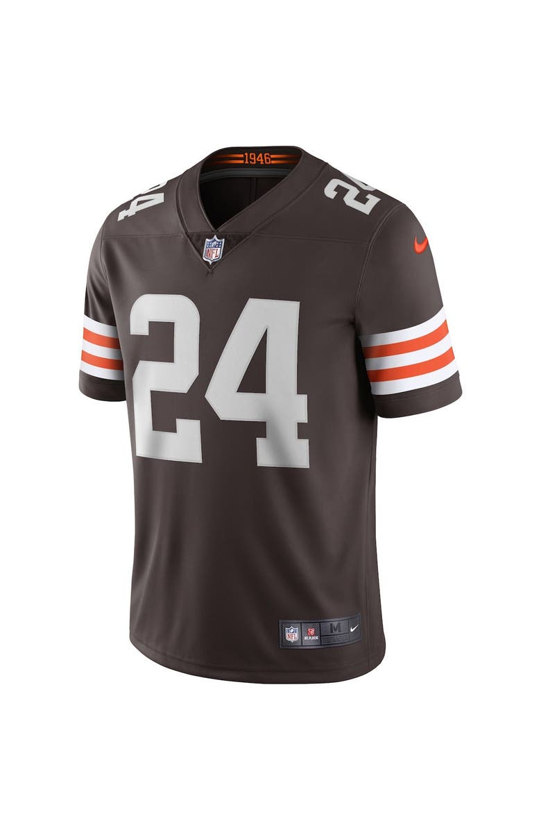 Nike Men's Nike Nick Chubb Brown Cleveland Browns Vapor Limited Jersey, Alternate, color, 