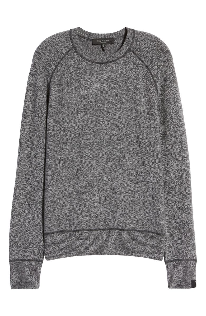 rag & bone Harlow Cotton & Cashmere Raglan Sweater, Alternate, color, 
