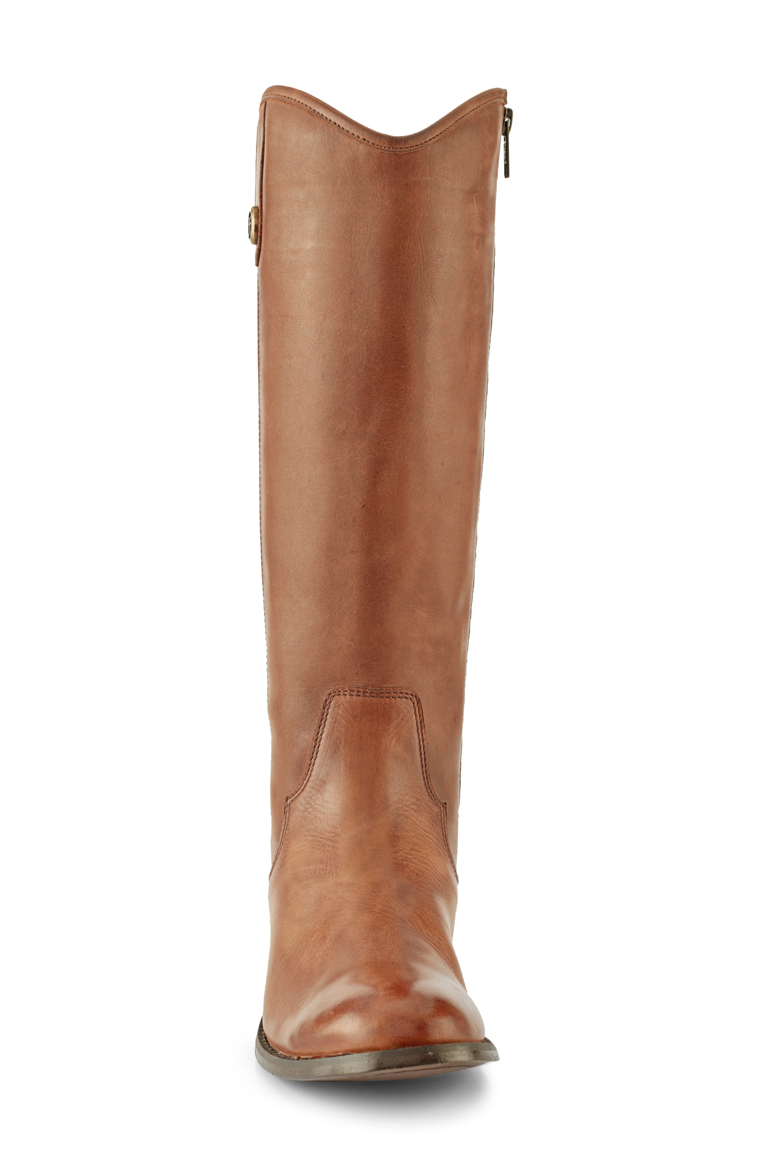 Frye Marissa Medallion Inside Zip Tall Boot, Alternate, color, Cognac