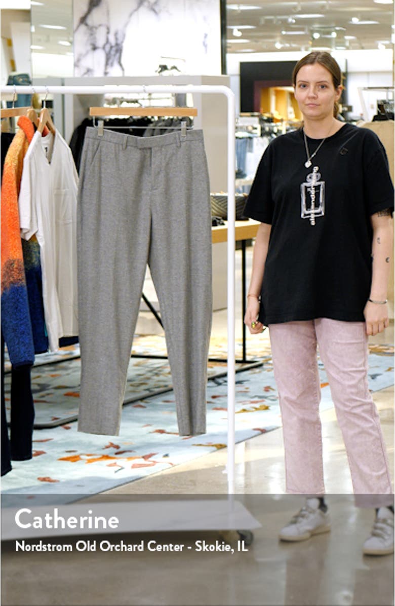 Badsey Slim Fit Flat Front Cotton Blend Pants, sales video thumbnail