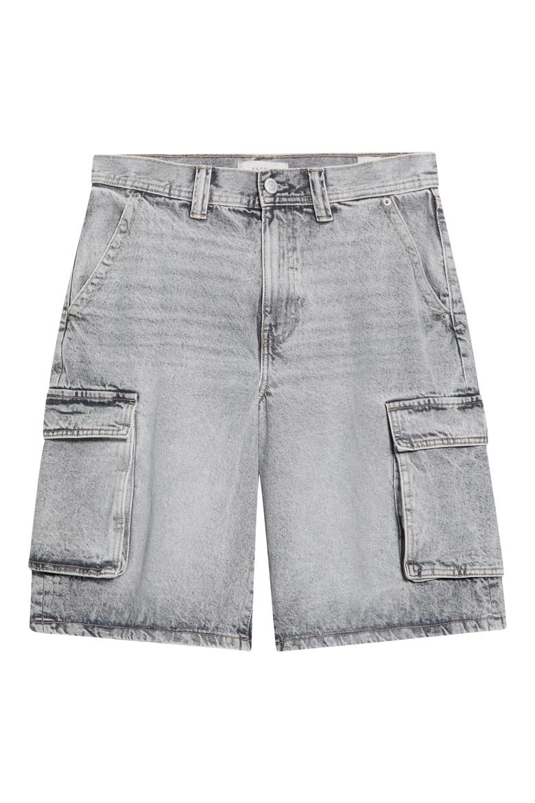 Peter Extreme Baggy Denim Cargo Shorts, Alternate, color, GRAY