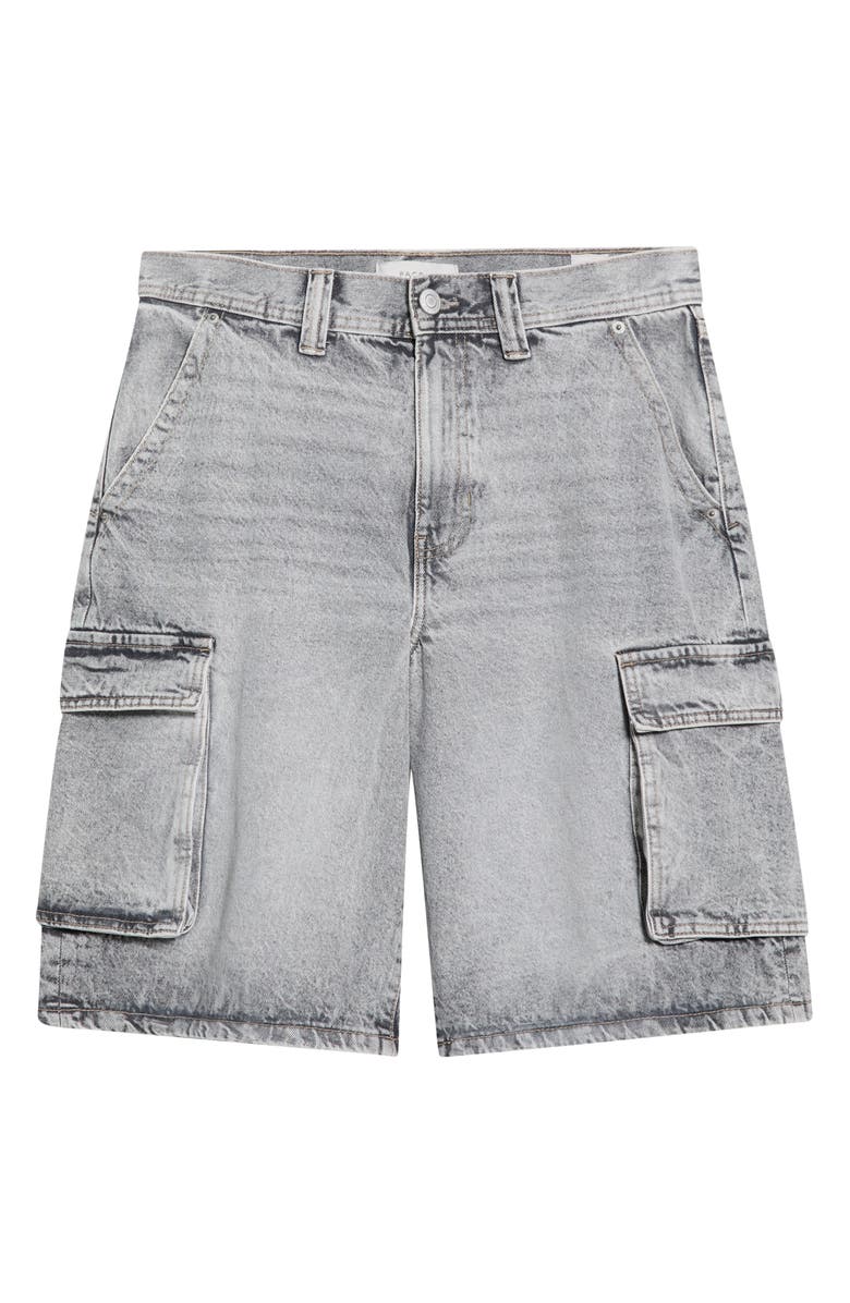 PacSun Peter Extreme Baggy Denim Cargo Shorts, Main, color, Gray