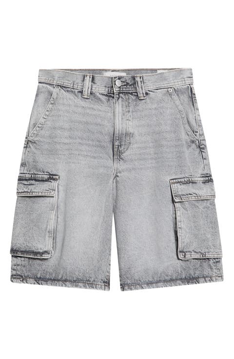 Peter Extreme Baggy Denim Cargo Shorts