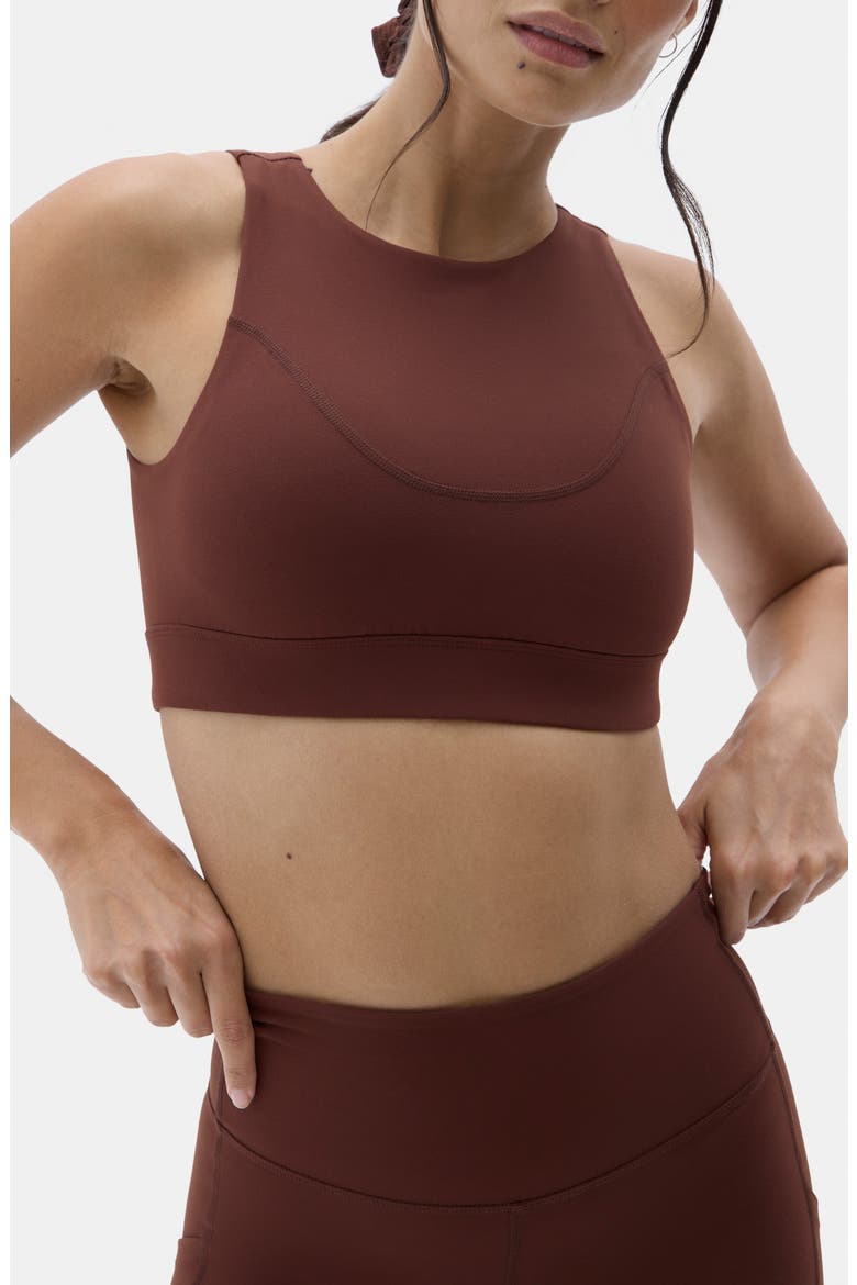 Trail Sports Bra, Main, color, BRUNETTE