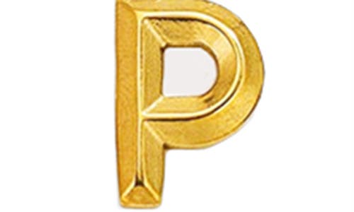 Petit Moments Paper Clip Initial Toggle Necklace In Brown