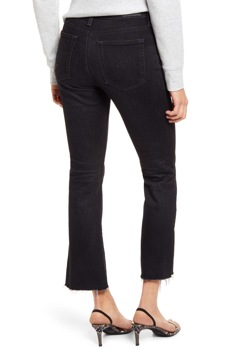 Jodi Mid Rise Raw Hem Crop Flare Jeans, Alternate, color, 2 YEARS MARQUEE