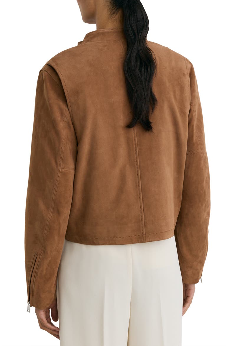 Erin Leather Jacket, Alternate, color, COGNAC BROWN