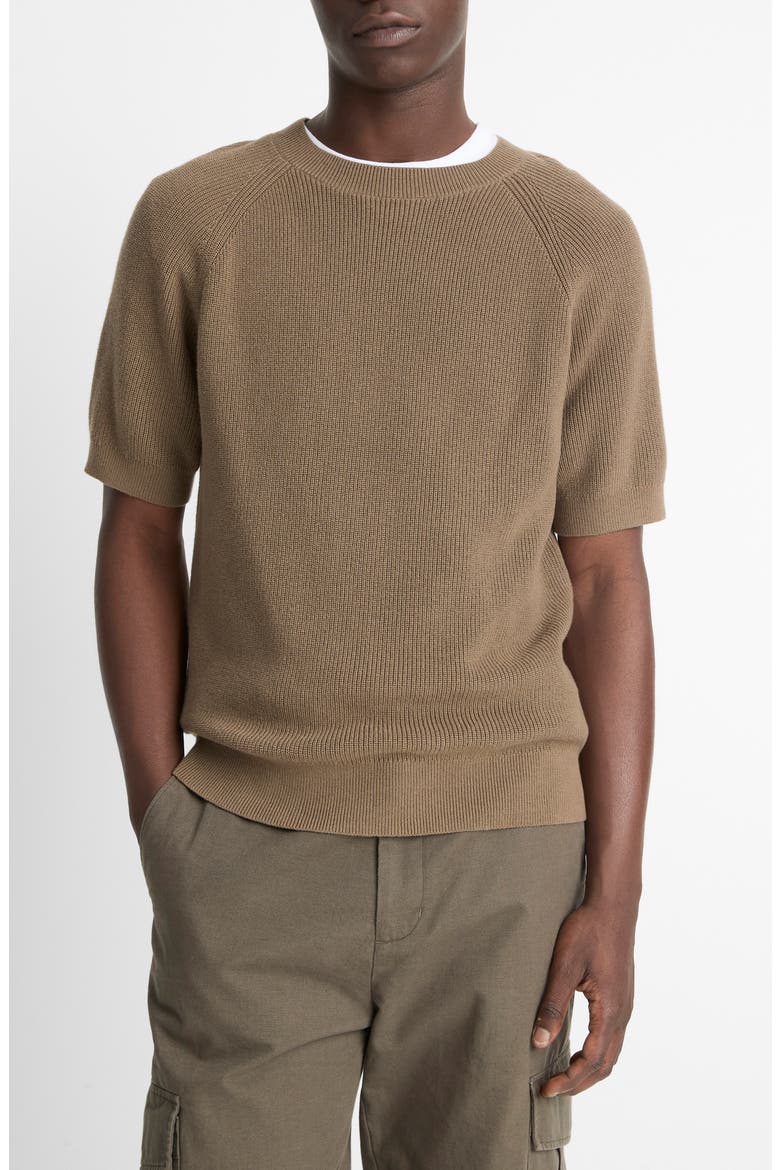 Raglan Short Sleeve Sweater, Main, color, SHROOM
