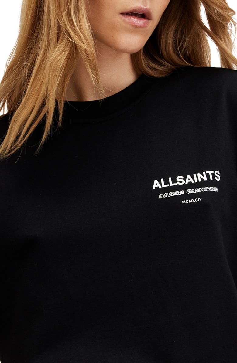 AllSaints Omnium Lisa Cotton Graphic T-Shirt, Alternate, color,