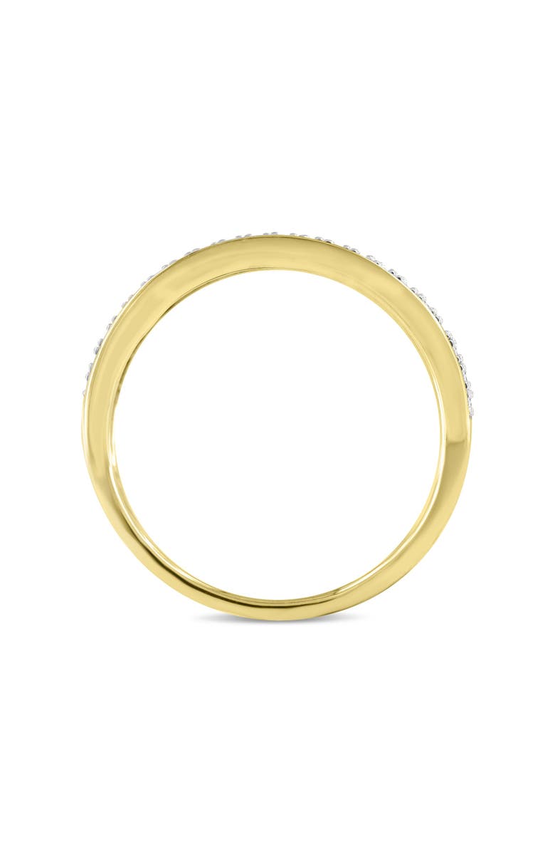 LuvMyJewelry Trium Unisex Diamond Band Ring in 10K Gold, Alternate, color, 