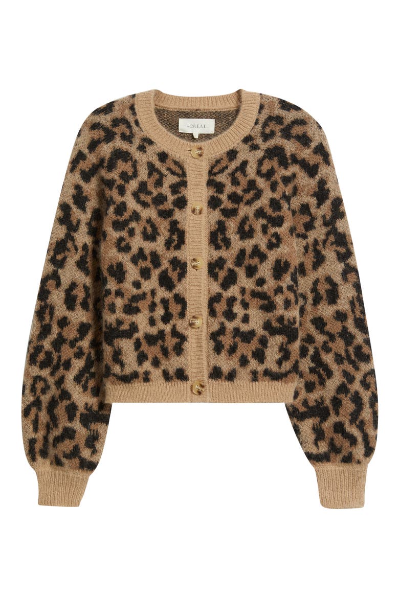 THE GREAT. The Windsor Leopard Cardigan (Women) | Nordstrom