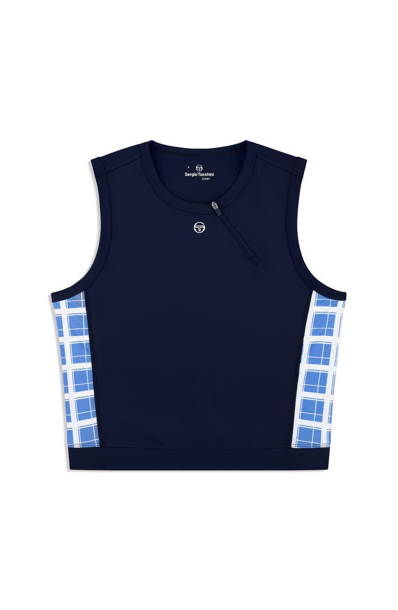 Sergio Tacchini Lara Cropped Top, Alternate, color, Maritime Blue