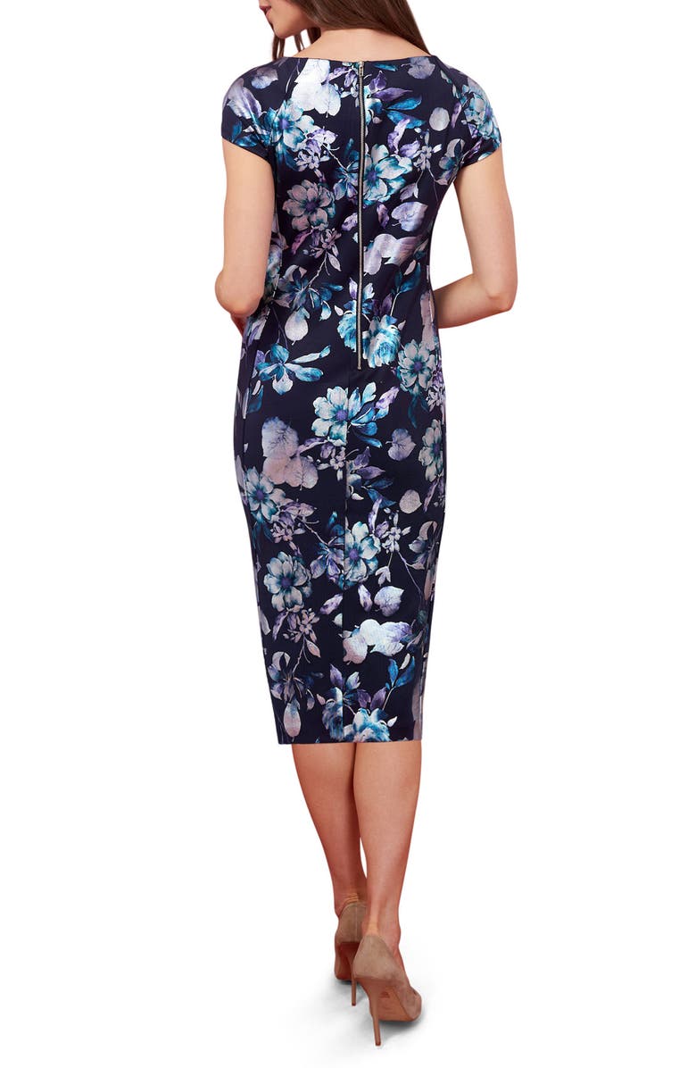 ECI Floral Print Midi Dress, Alternate, color, 