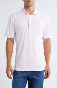 johnnie-O Stetsons Stripe Performance Jersey Polo