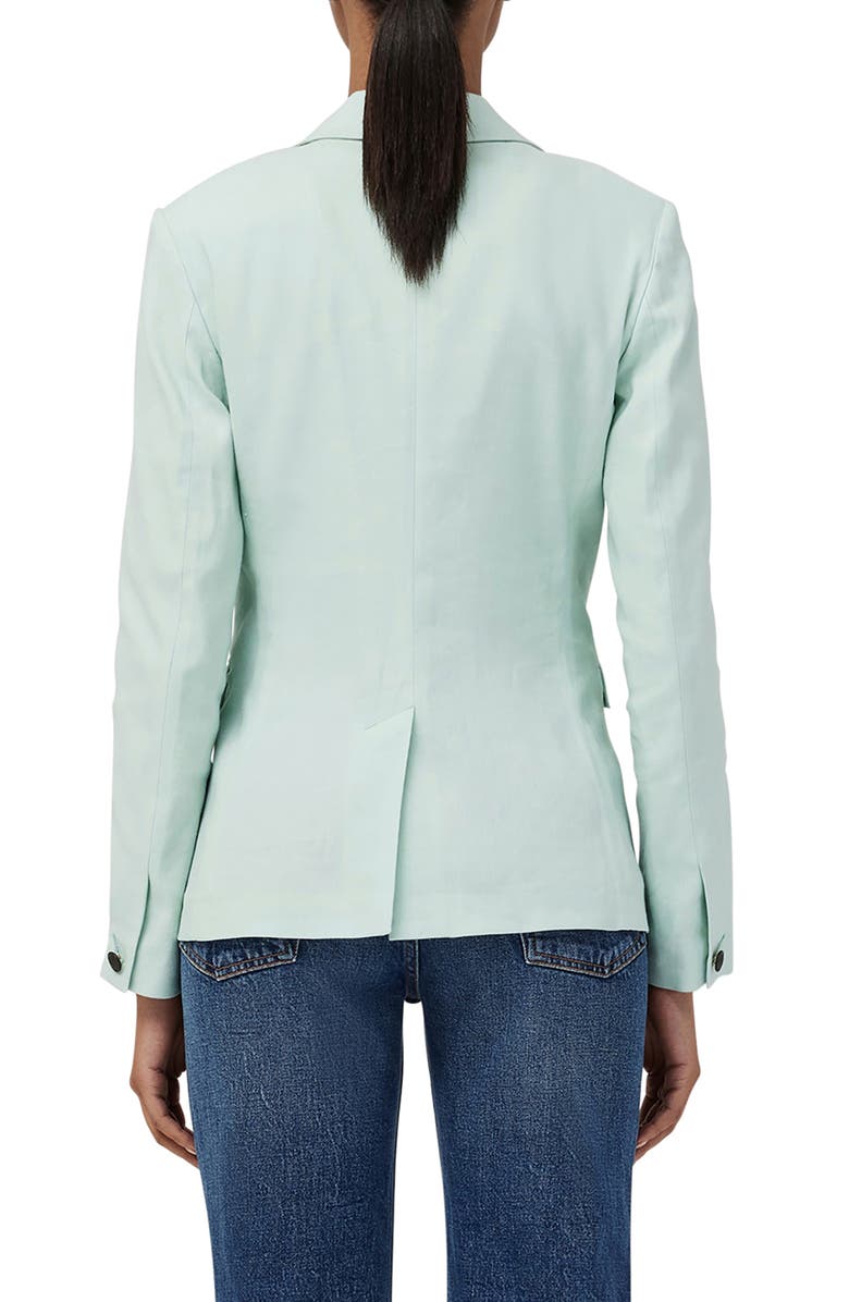 rag & bone Razor Linen Blend Blazer, Alternate, color, Mint