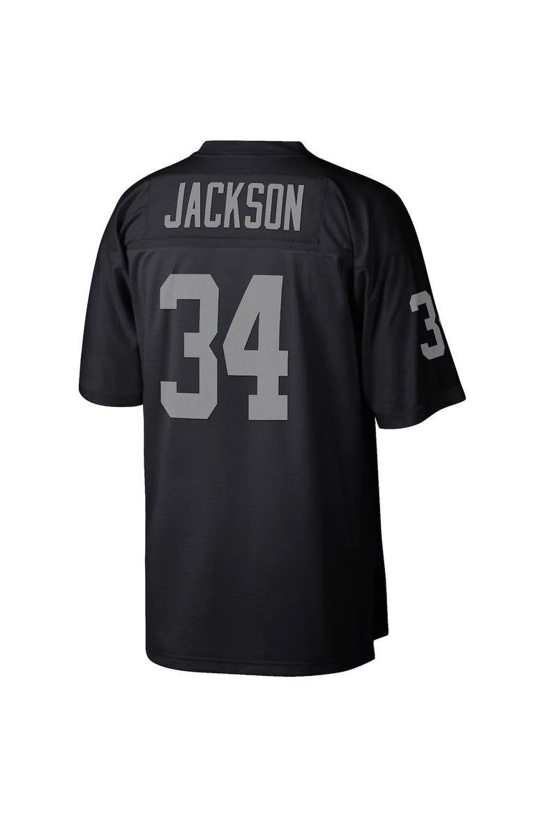 Men's Mitchell & Ness Bo Jackson Black Las Vegas Raiders Legacy Replica Jersey, Alternate, color, Black