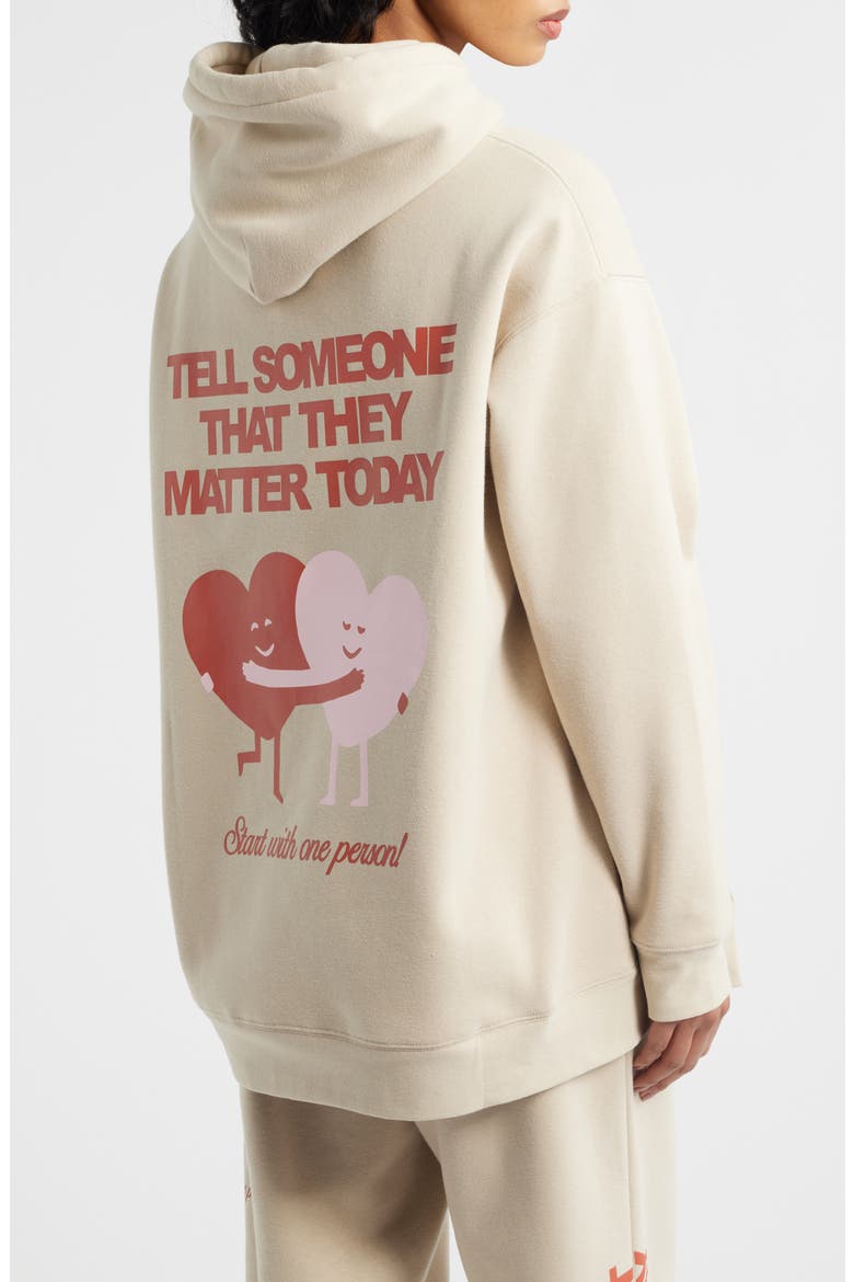Everyone Matter Today Graphic Hoodie, Alternate, color, TAUPE