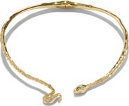 Alexis Bittar Serpent Crystal Skinny Collar Necklace