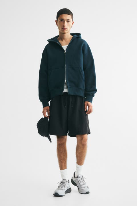 Oversized Printed Hooded Jacket